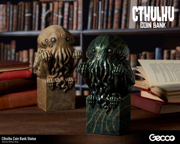 Image du produit Gecco H.P. Lovecraft Cthulhu Mythos Tirelire Statue Cthulhu (Original Color) 24 cm
