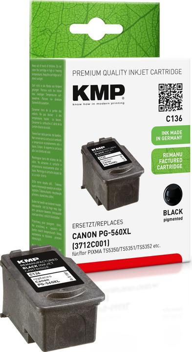 Actual product image KMP Tinte replaces PG560XL (3712C001) (FC)
