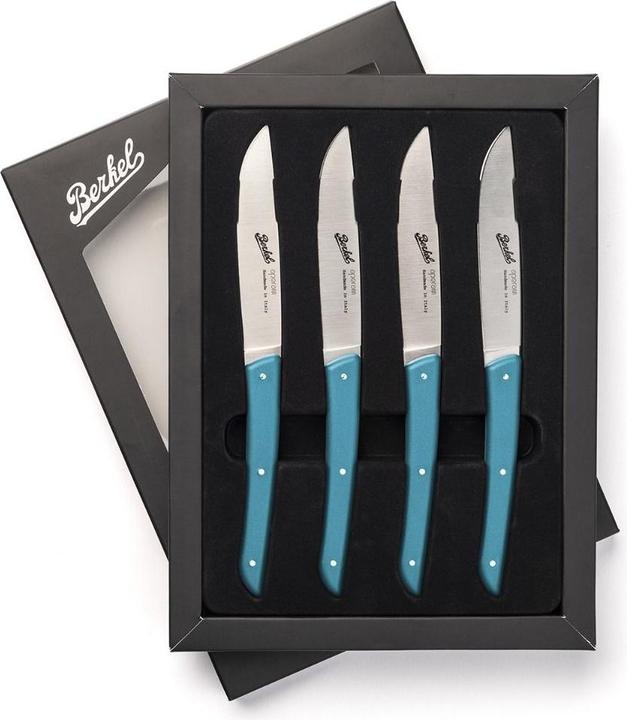 Produktbild Berkel Steakmesser-Set 4-tlg. Color blu petrolio (4 Stück, Messer)