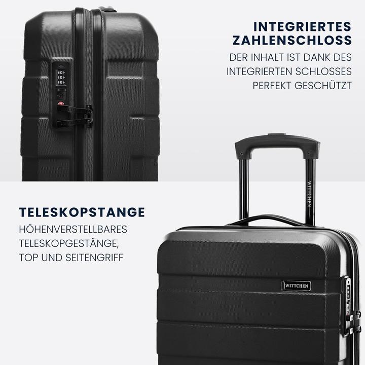 Actual product image Wittchen Comodo Line Hartschalenkoffer-Set 3-teilig (39 l, Hand luggage (up to 50 litres), M (50 - 90l), L (90 - 115l))