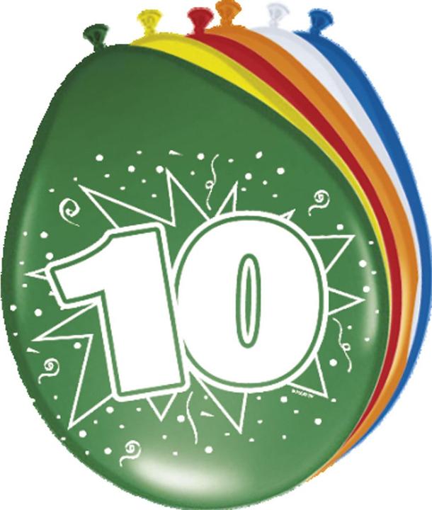 Produktbild Folat Anzahl Luftballons 10 Jahre (8 x)