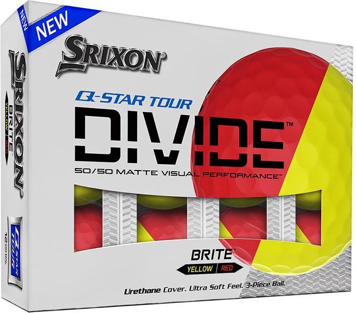 Actual product image Srixon Q-Star T3 Divide yellow/red