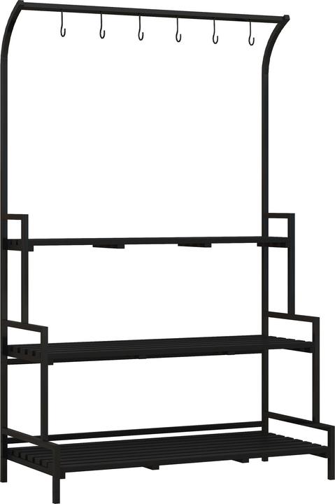 Produktbild Outsunny Blumenständertreppe mit 6 Haken