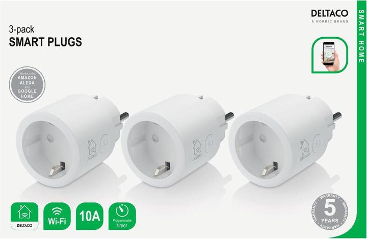 Actual product image Deltaco SH-P01-3P