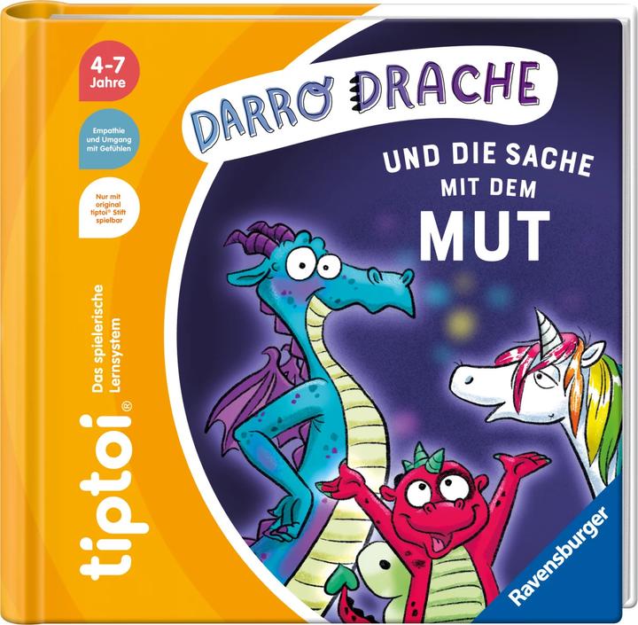 Immagine prodotto tiptoi Darro Drache und die Sache mit dem Mut (Tedesco, Cee Neudert, Katja grezzo, 2024)