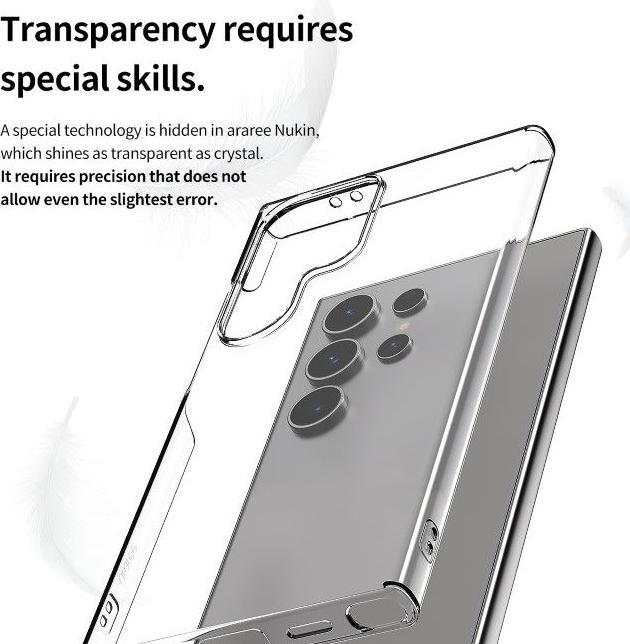 Actual product image Araree Nukin Made in Korea Series (Samsung Galaxy S24 Ultra)