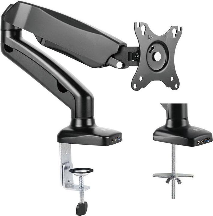 Produktbild Monitor desk mount, 1 screen up to 32", gas spring (Tisch, 32")