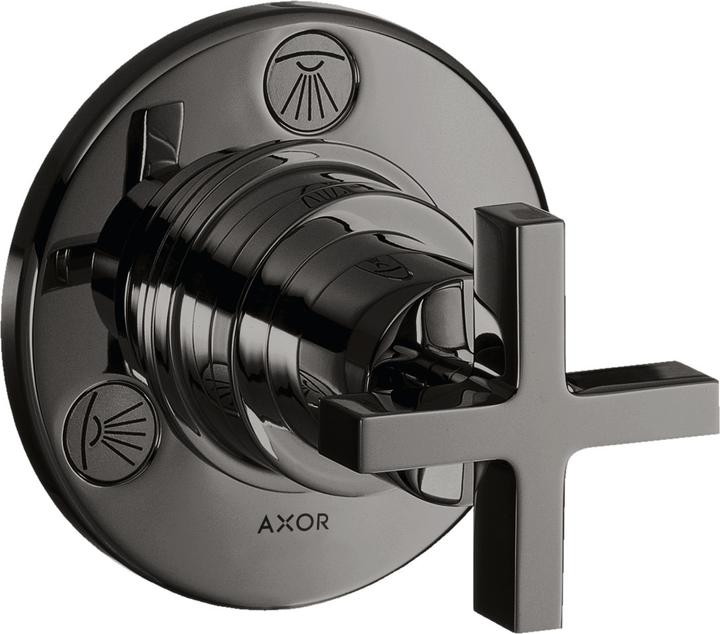hansgrohe Axor Citterio Trio / Quattro Absperr-und Umstellventil Unterputz mit Kreuzgriffen
