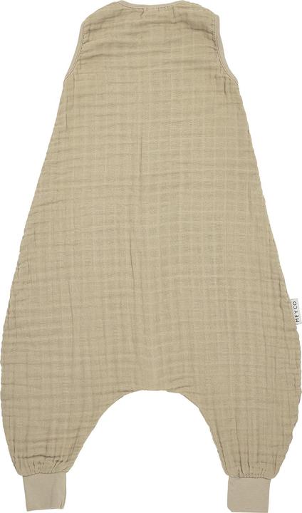 Actual product image Meyco Baby Uni baby summer sleepsuit jumper - pre-washed muslin - sand - 92cm (92 cm)