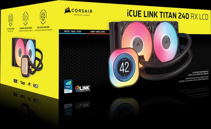 Immagine prodotto Corsair iCUE LINK TITAN 240 RX LCD
