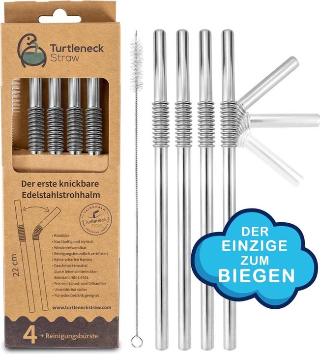 Immagine prodotto Turtleneck Straw Cannucce per bere (5 x)