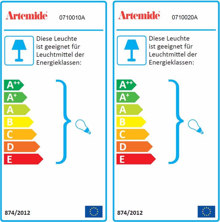 Energie-Label Artemide Melampo Notte (349 lm, E14)