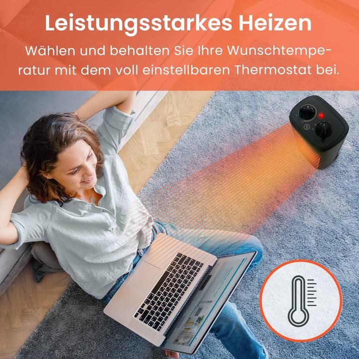 Immagine prodotto Breeze Mini termoventilatore ceramico 2000W nero (2000 W)