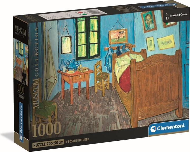 Productafbeelding Clementoni Puzzel 1000 Museum Van Gogh: Slaapkamer In Arles
