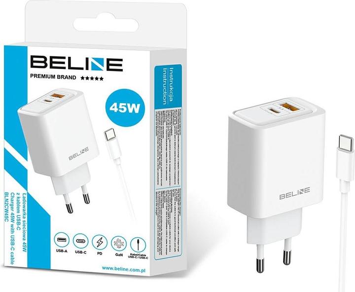 Actual product image Beline Wall charger 45W + cable USB-C BLN2CW45C white (45 W)