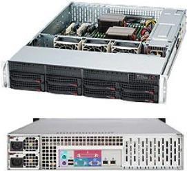Actual product image Supermicro SC825 TQC-R802LPB - Rack mount - 2U