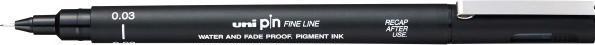 Image du produit Uni-ball PIN Fineliner 0,03 mm (Noir, 1 x)