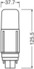 Actual product image Ledvance LED compact lamp (G24d, 9.50 W, 1200 lm, 1 x, E)