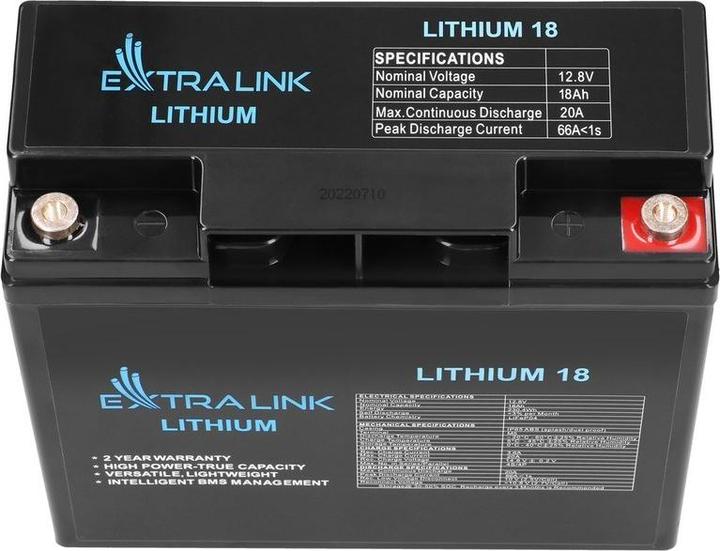 Produktbild Extralink EX.30417 industrial rechargeable battery Lithium Iron Phosphate (LiFePO4) (12.80 V, 18 Ah)