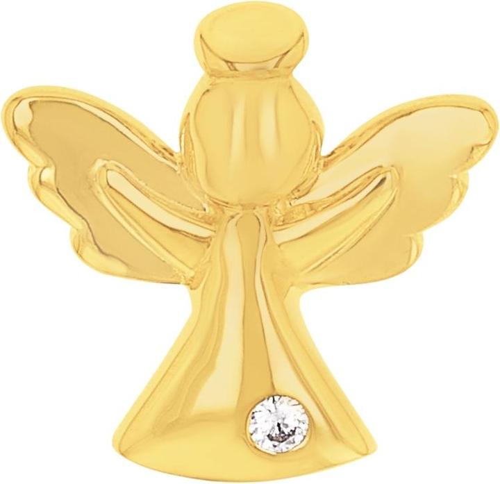 Amor Anhänger für Damen, Gold 375, Zirkonia synth. | Engel (Gold 375, 9 ct)