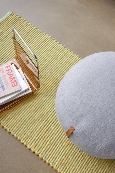 Produktbild Hübsch Pouf mit Lederhenkel