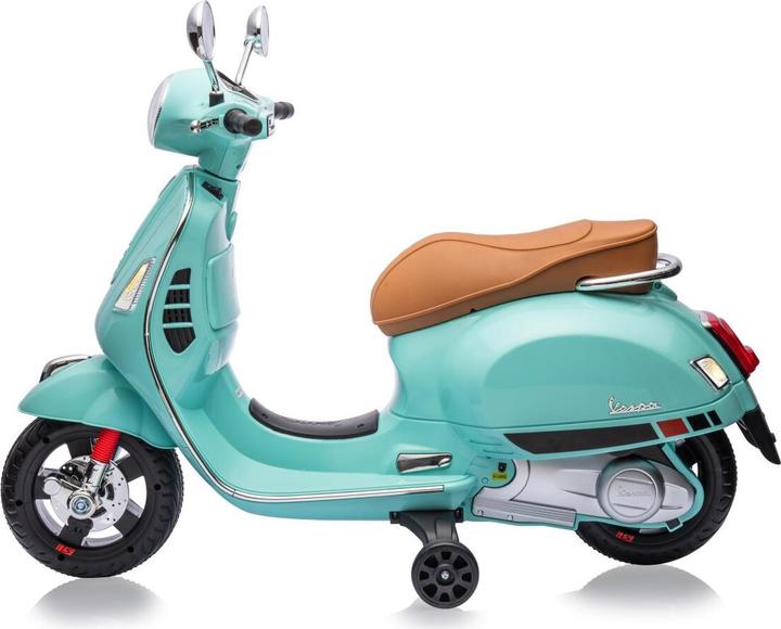 Actual product image Jamara Ride-on Vespa GTS 125 mint green 12V (12 V)