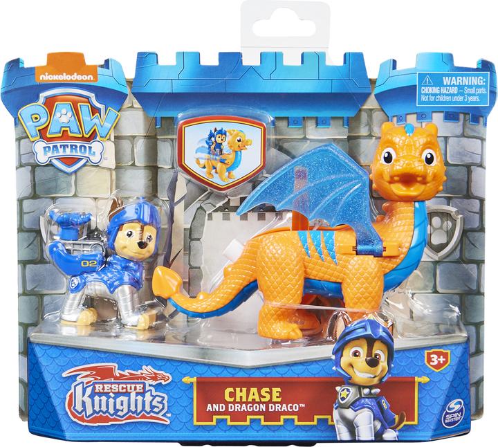 Produktbild Spin Master Paw Patrol Rescue Knights Chase und Dragon Draco Set