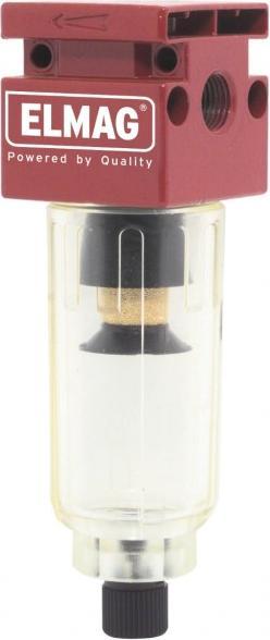 Actual product image Elmag Compressed air filter and water separator with 1/4" connection thread