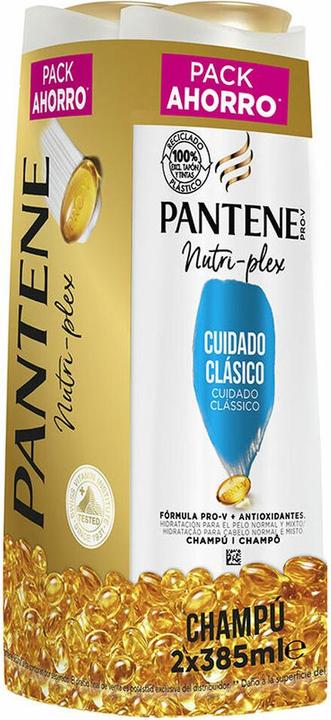 Produktbild Pantene Lote Classic Care Shampoo 385ml - 2er-Pack (770 ml, Flüssiges Shampoo)