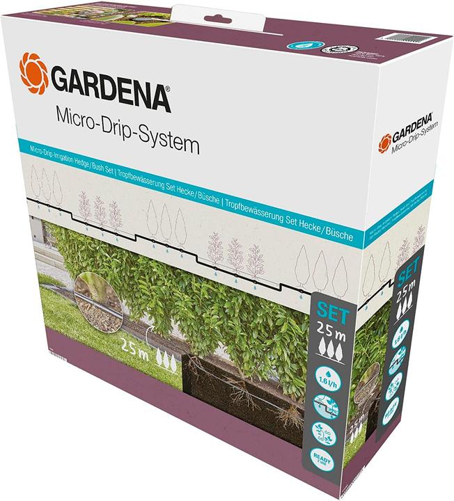 Produktbild Gardena Ober- und unterirdisches Tropfrohr für Büsche/Hecken (Tropfschlauch + Tropfrohr)