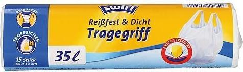 Produktbild Swirl Tragegriff Müllbeutel Reissf.&Dicht 35l 15St. (15 x, 35 l)