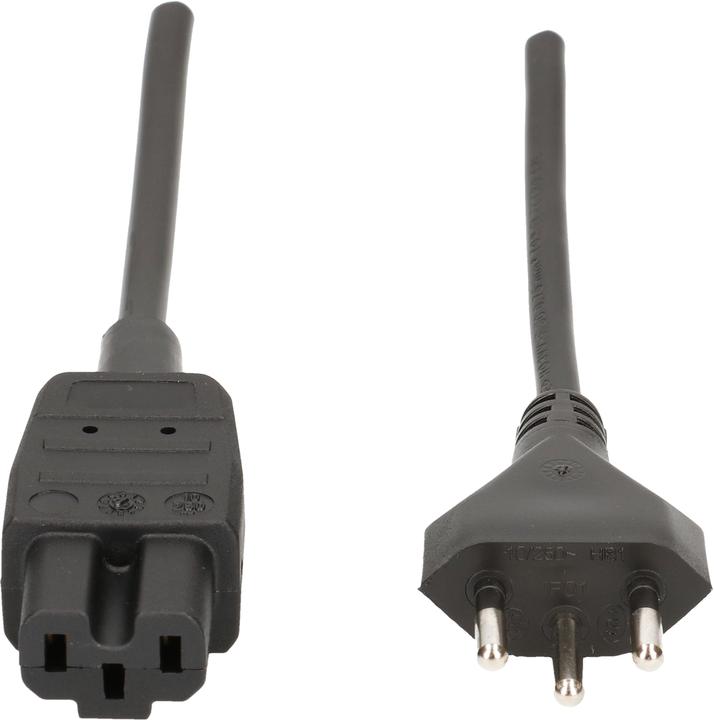 Produktbild Max Hauri TD-Apparatekabel H05VV-F3G1.0 Typ 12 / C15A (3 m)