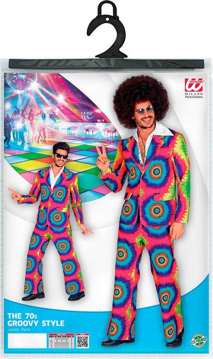 Image du produit Widmann THE 70s GROOVY STYLE - Tie Dye (veste, pantalon), XL (XL)