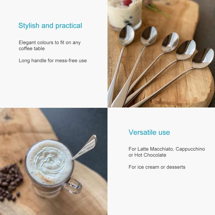 Image du produit Intirilife Cuillère à glace à long manche pour dessert Café (6 pièce(s), Scoops)