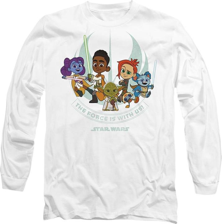 Immagine prodotto Star Wars Young Jedi Adventure The Force Is With Us Maglietta Adulto Unisex (XL)