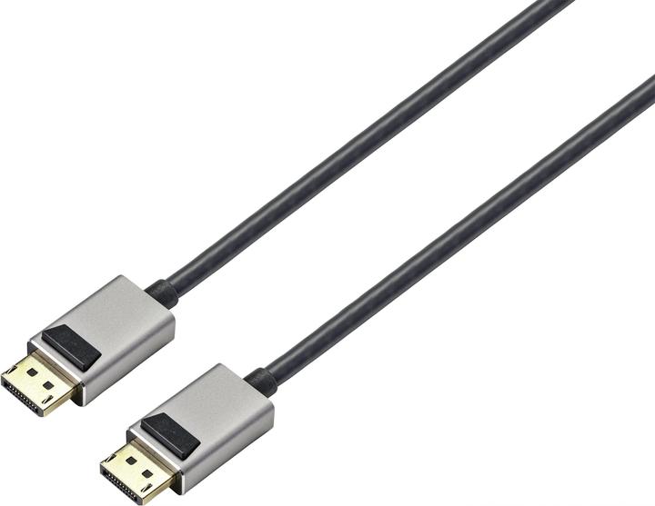 Produktbild SpeaKa Professional 8K Displayport auf Displayport Kabel im Aluminiumgehäuse 3 m (3 m, DisplayPort)