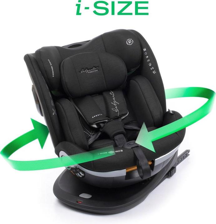 Actual product image Babyauto Xperta i-Size autostoel - 360 met isofix - Zwart (Reboarder, ECE R129/i-Size Standard)