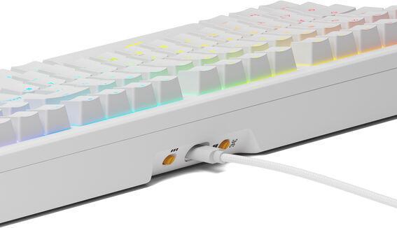 Produktbild Glorious GMMK 3 HE 100 % Custom Gaming-Tastatur - Pre-Built, ISO (DE), Fox HE Switches, weiss (DE, Kabelgebunden)