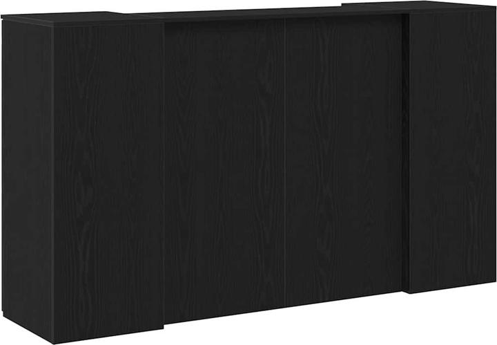 Produktbild VidaXL Empfangstheke Schwarz Eichen-Optik 180x50x103,5cm Holzwerkstoff