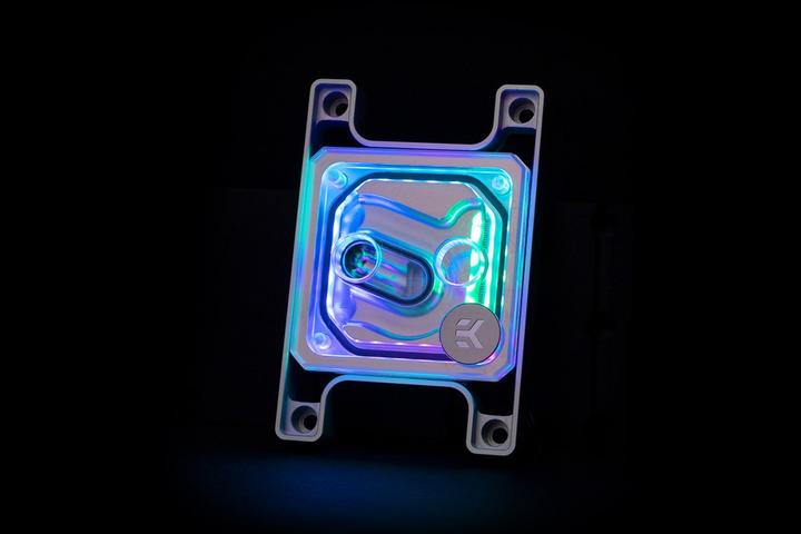 Actual product image EKWB EK-Quantum Magnitude D-RGB AM4 Water Cooler - Nickel + Acrylic