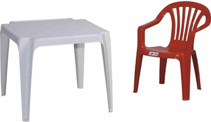 Image du produit ProGarden Fauteuil empilable Sedia Baby 38x38x52 cm en plastique rouge (Fauteuil pour enfants)