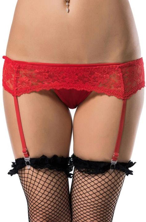 Produktbild Queen Lingerie Tanga Y Liguero Motivos Florales S/M (S, M)