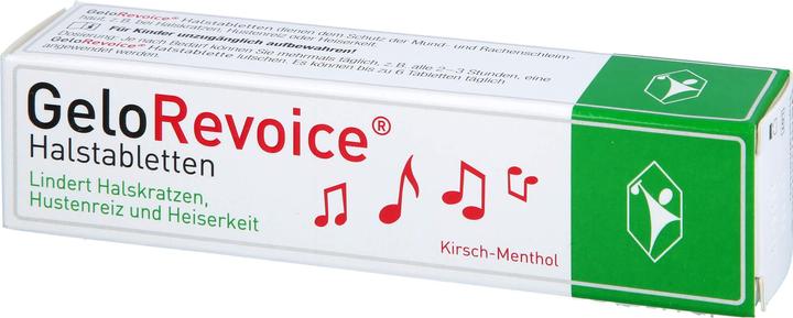 Actual product image GeloRevoice Throat Lozenges Cherry-Menthol, 20 tablets (20 Piece)