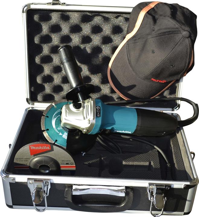 Actual product image Makita Ø 125mm angle grinder GA5030RSP1 +accessories 720 Watt (125 mm)