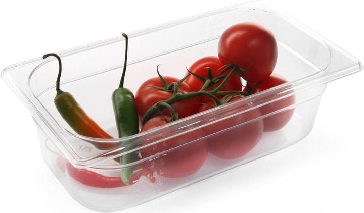 Image du produit Hendi Bac Gastronorm 2/1 polycarbonate transparent (GN 2/1, 58 l)
