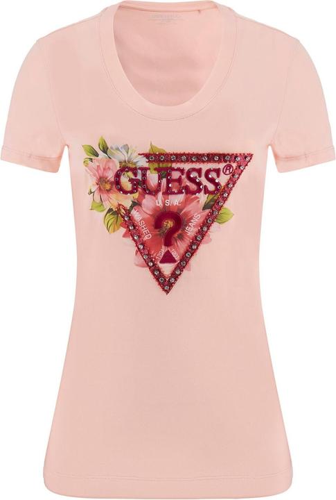 Produktbild Guess Damen T-Shirt mit dreieckigen Perlen (S)