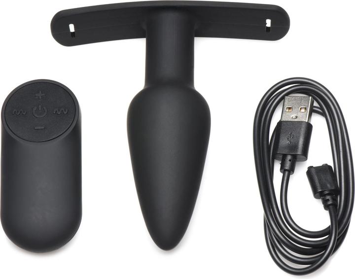 Master Series Bum-Tastic 28X Silicone Anal Plug with Harness & Remote Control