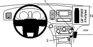 Actual product image Brodit 854651 Car holder Dodge Charger
