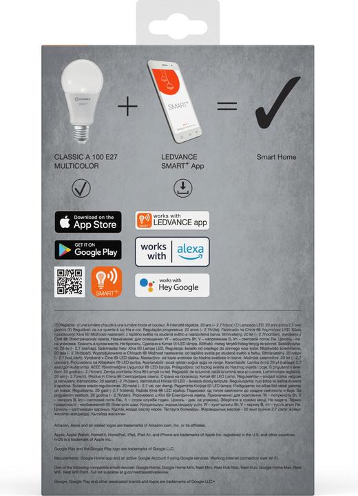 Image du produit Ledvance Smart+ (E27, 14 W, 1521 lm, 3 x, F)