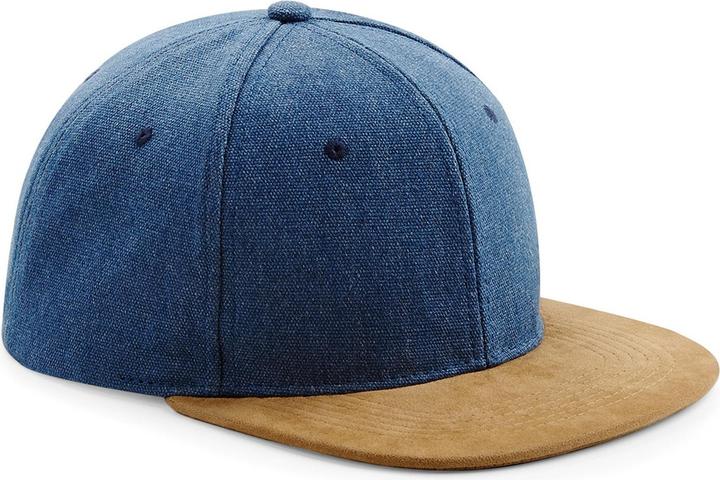 Beechfield Kunst Wildleder Schirm Snapback Kappe (2 Stückpackung) (One Size)